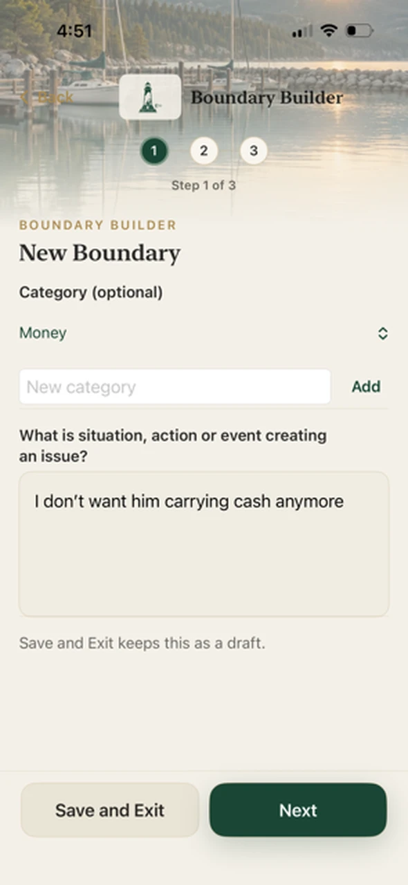 Anchored Boundary Builder, new boundary