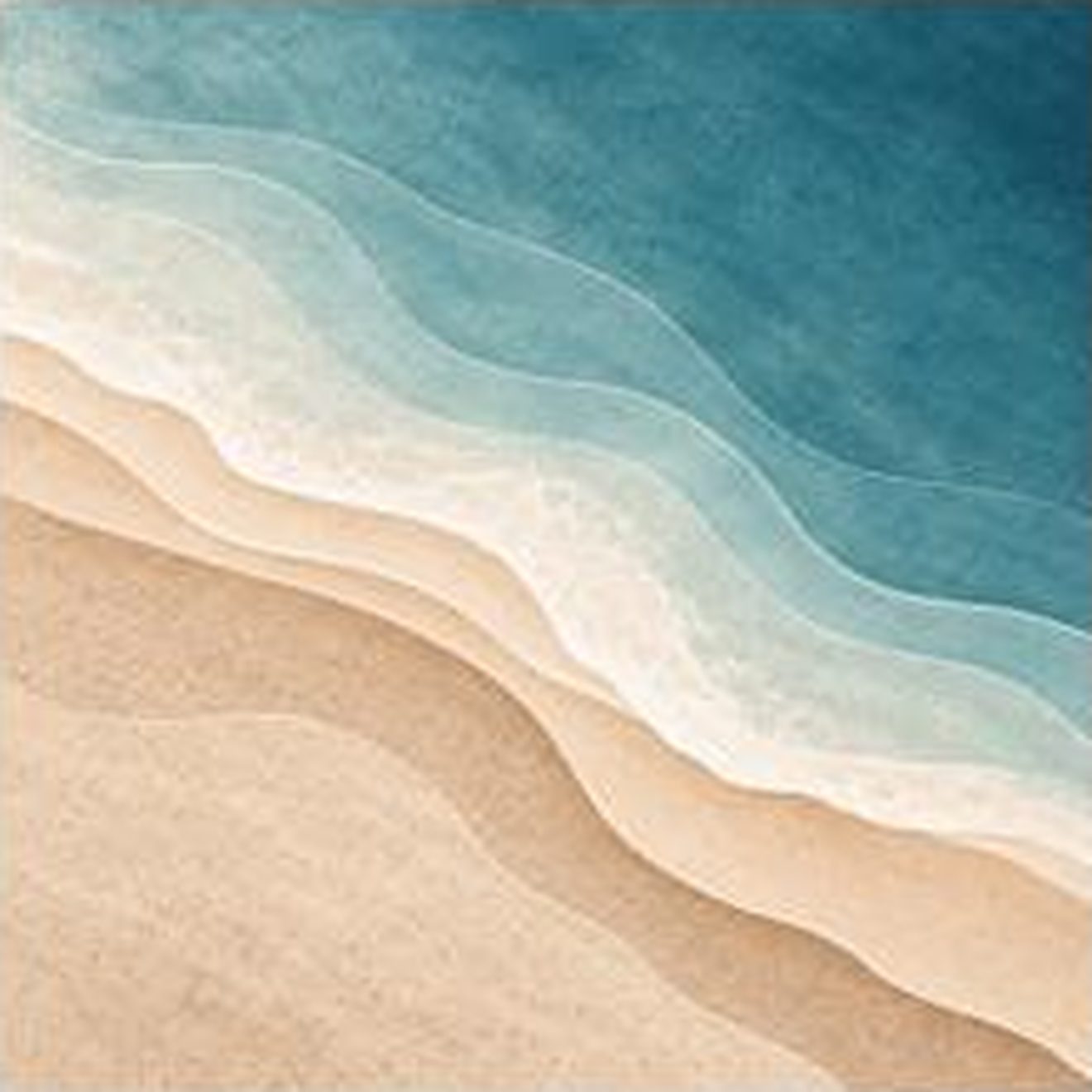 A calm shoreline at dusk